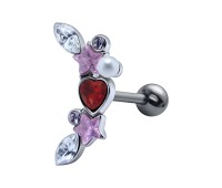 Multiple Stones Helix Ear Piercing TIP-469